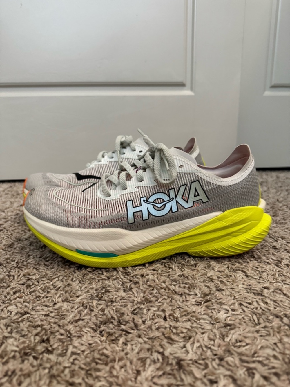 Hoka Mach X2 Performance Running Shoes Men’s 9.5 PebaX Plated Propulsion Tech